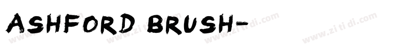 ashford brush字体转换